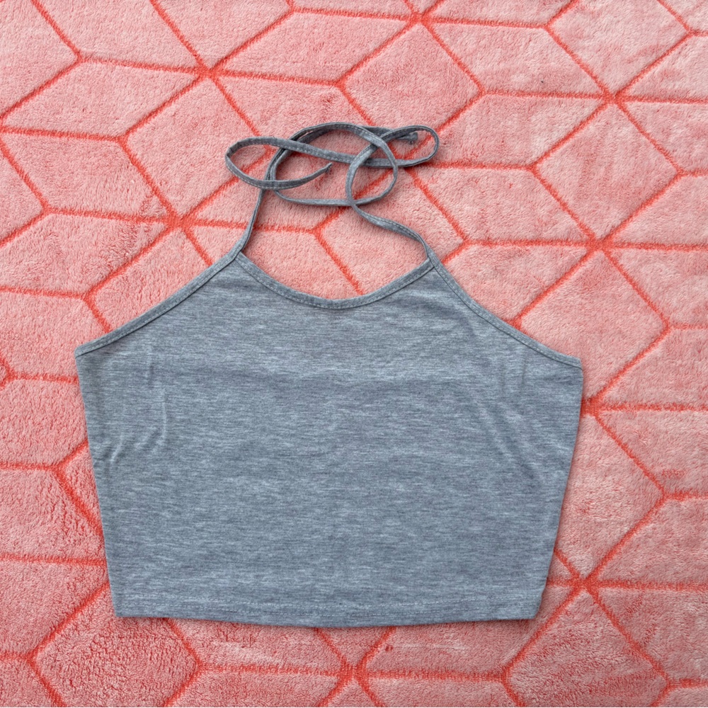 Gray Women's Halter Top